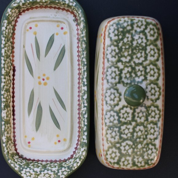 Temp-Tations by Tara Old World Green 1/4 Covered Butter - Picture 1 of 3